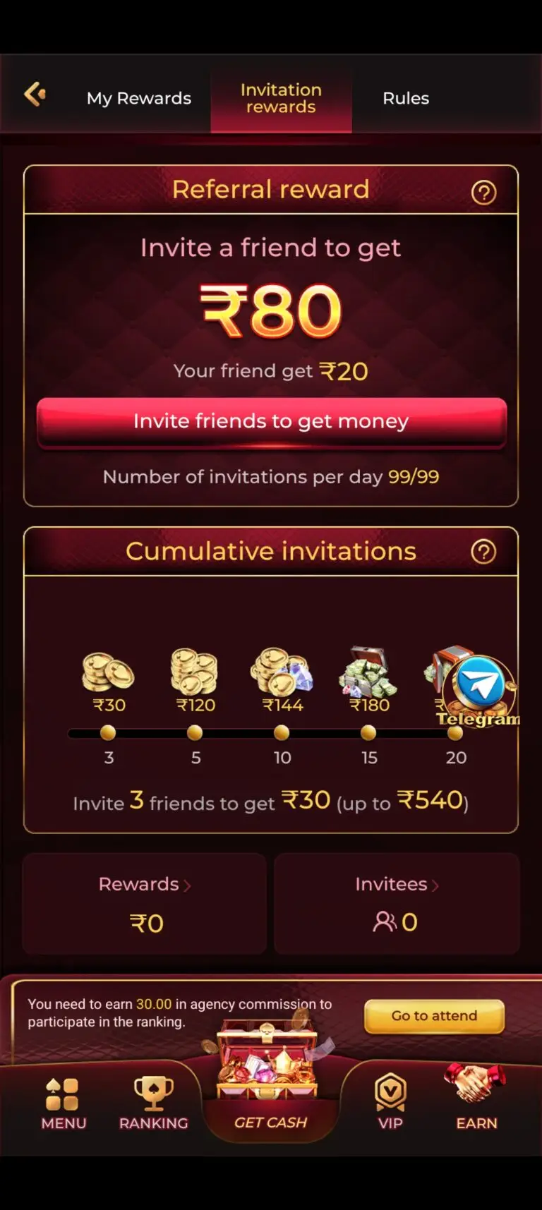 EK7 Game Refer & Earn - Invite Friends to Claim ₹80 Bonus & ₹540 Milestone Rewards