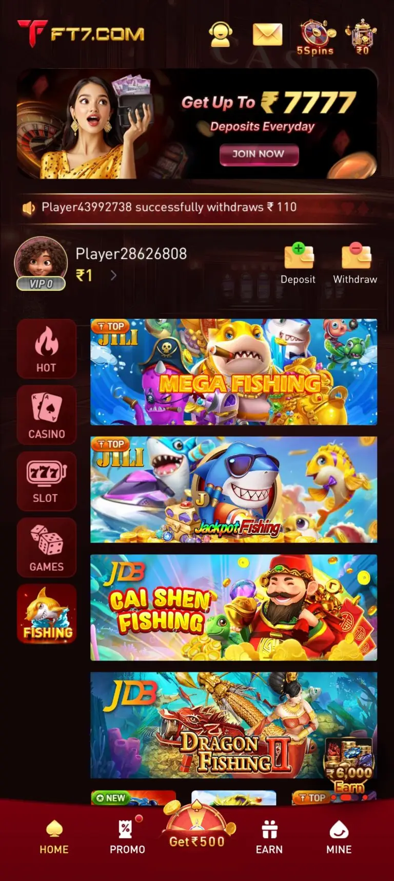 FT7 GAME APK FISHING GAME