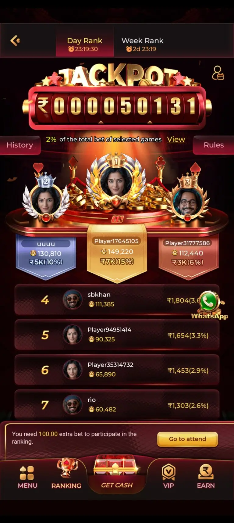 MMY GAME APP Day Rank Jacport