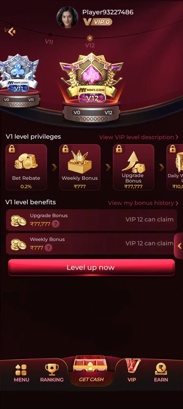 MMY GAME APP VIP Bonus