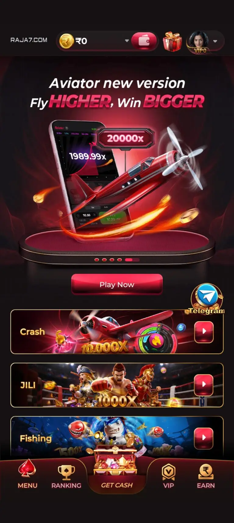 RAJA7 GAME APK AVIATOR