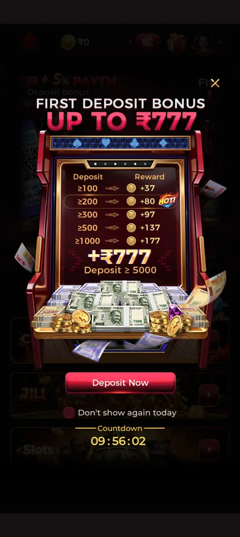 RAJACE GAME APK FIRST DEPOSIT BONUS