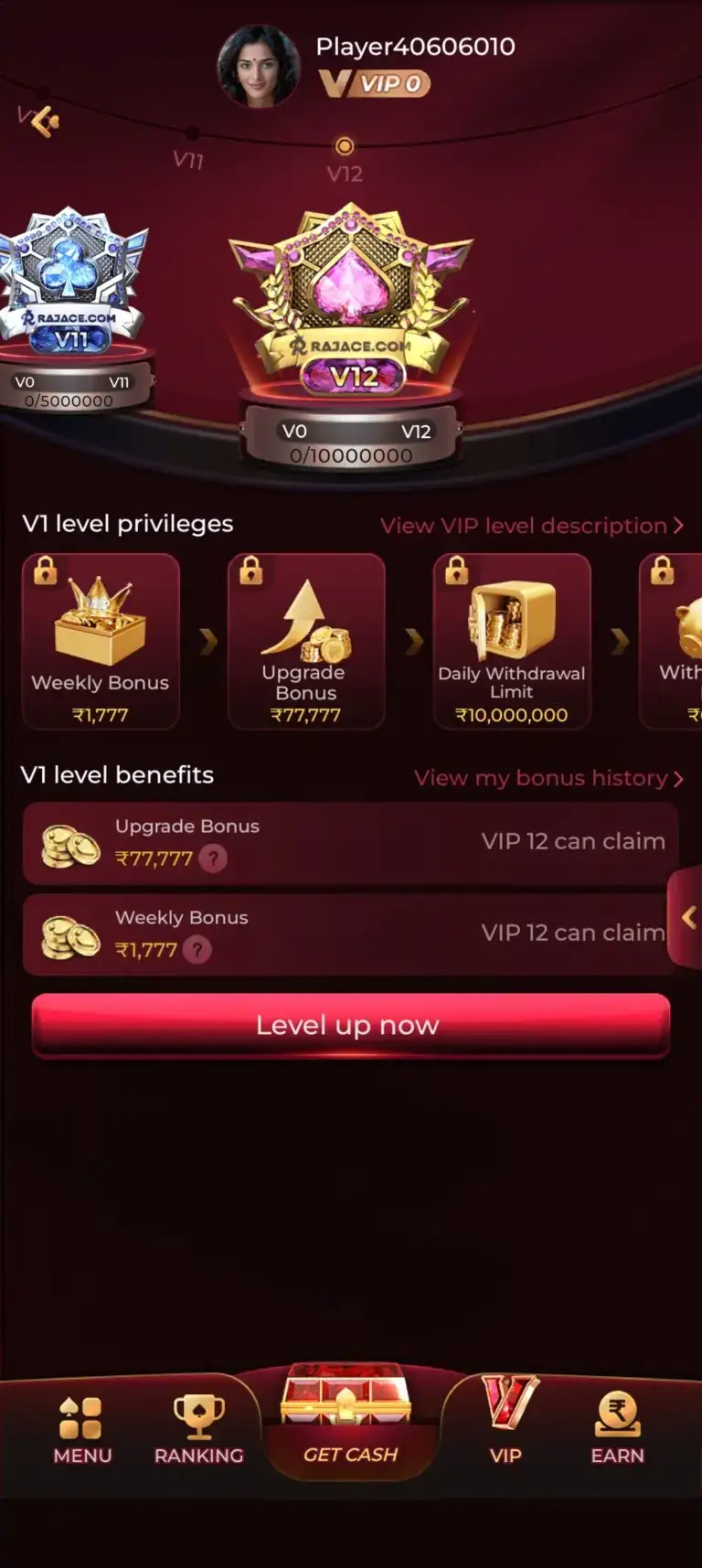 RAJACE GAME APK VIP BONUS