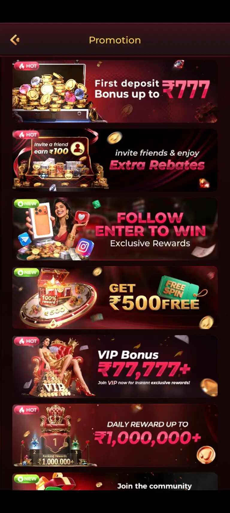 TOP ONE GAME APP PROMOTION