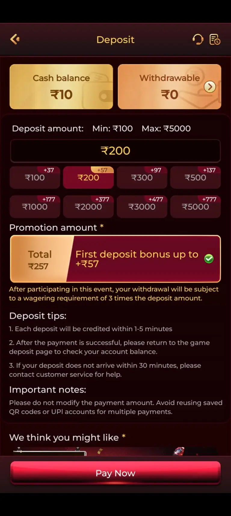 X89 Game Deposit Page: First Deposit Bonus, Payment Options & Instructions